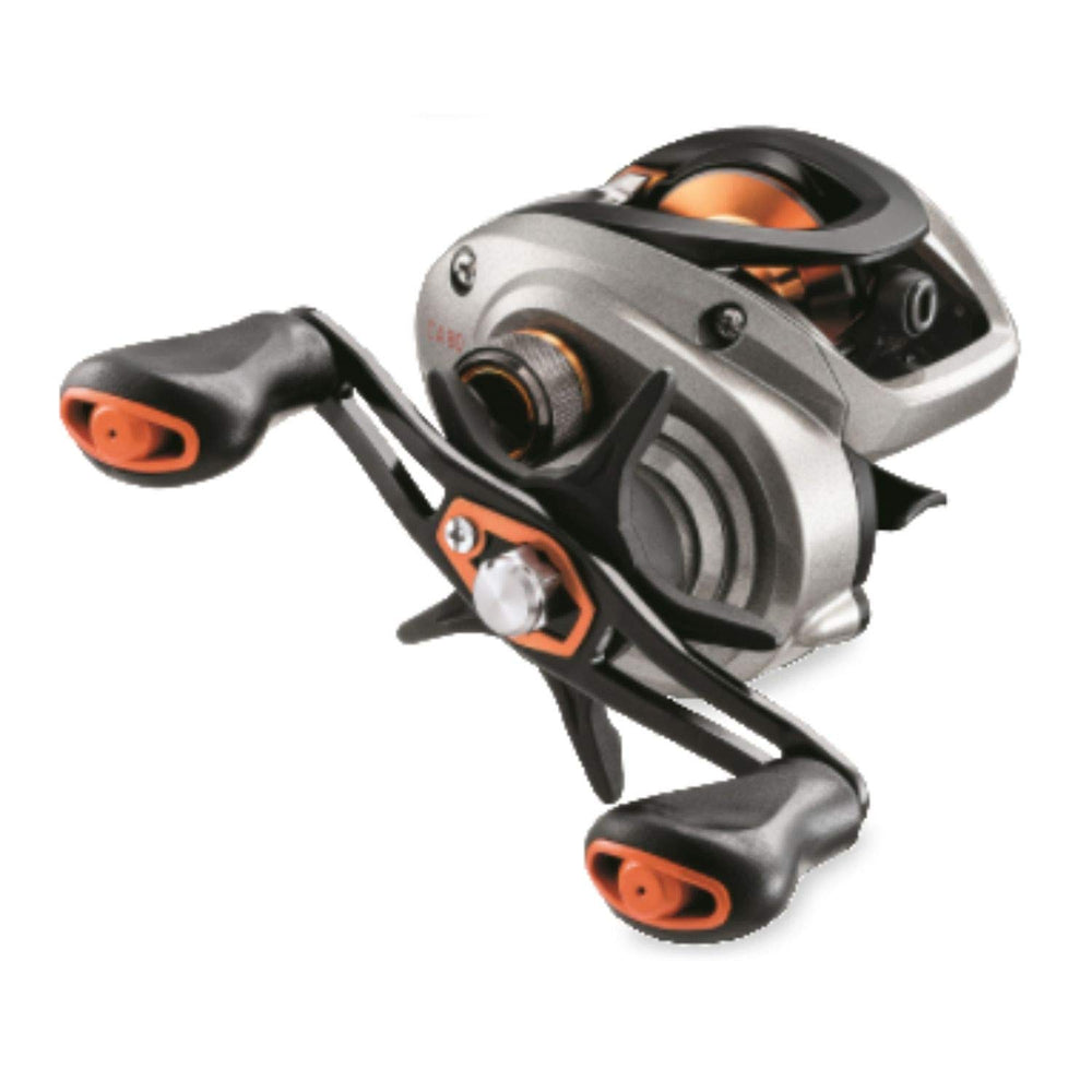 Daiwa CA80XS low-profile reel offers compact design for precise casting and palm-friendly grip