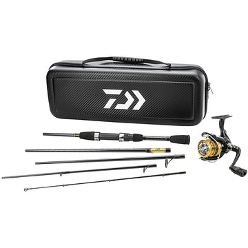 Daiwa CC20F565L with carbon case travel protects freshwater gear during transport.