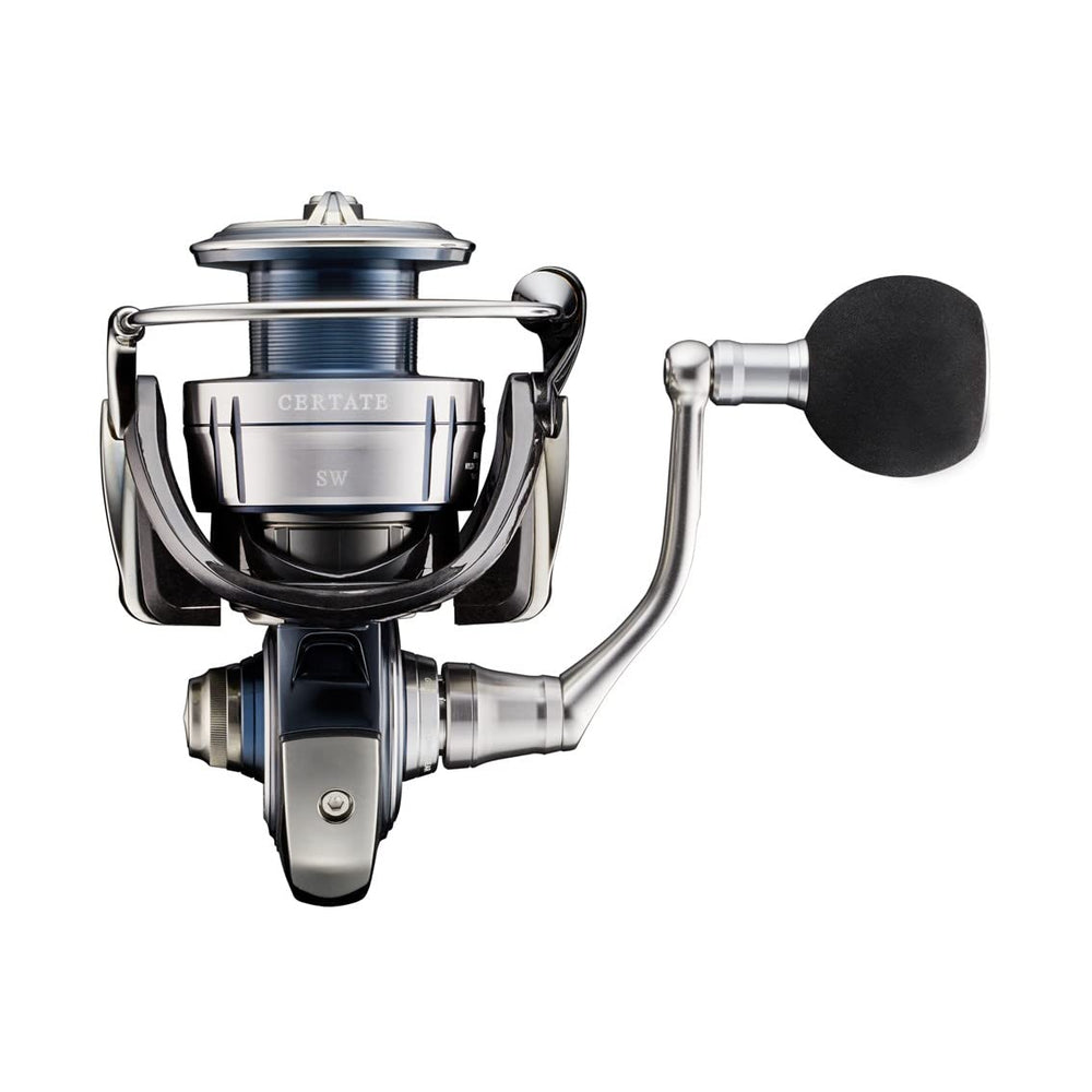 Daiwa Celtate SW 5000-H rear view emphasizing robust monocock build.