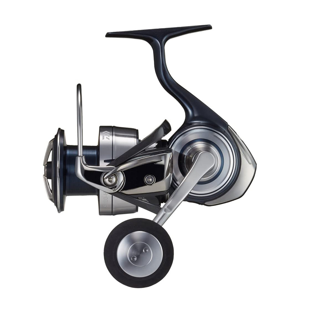 Daiwa Celtate SW 5000-H side view shows rugged all-metal body for offshore jigging.