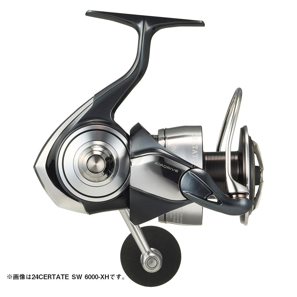 Daiwa certate-sw tough body closeup shows durability.