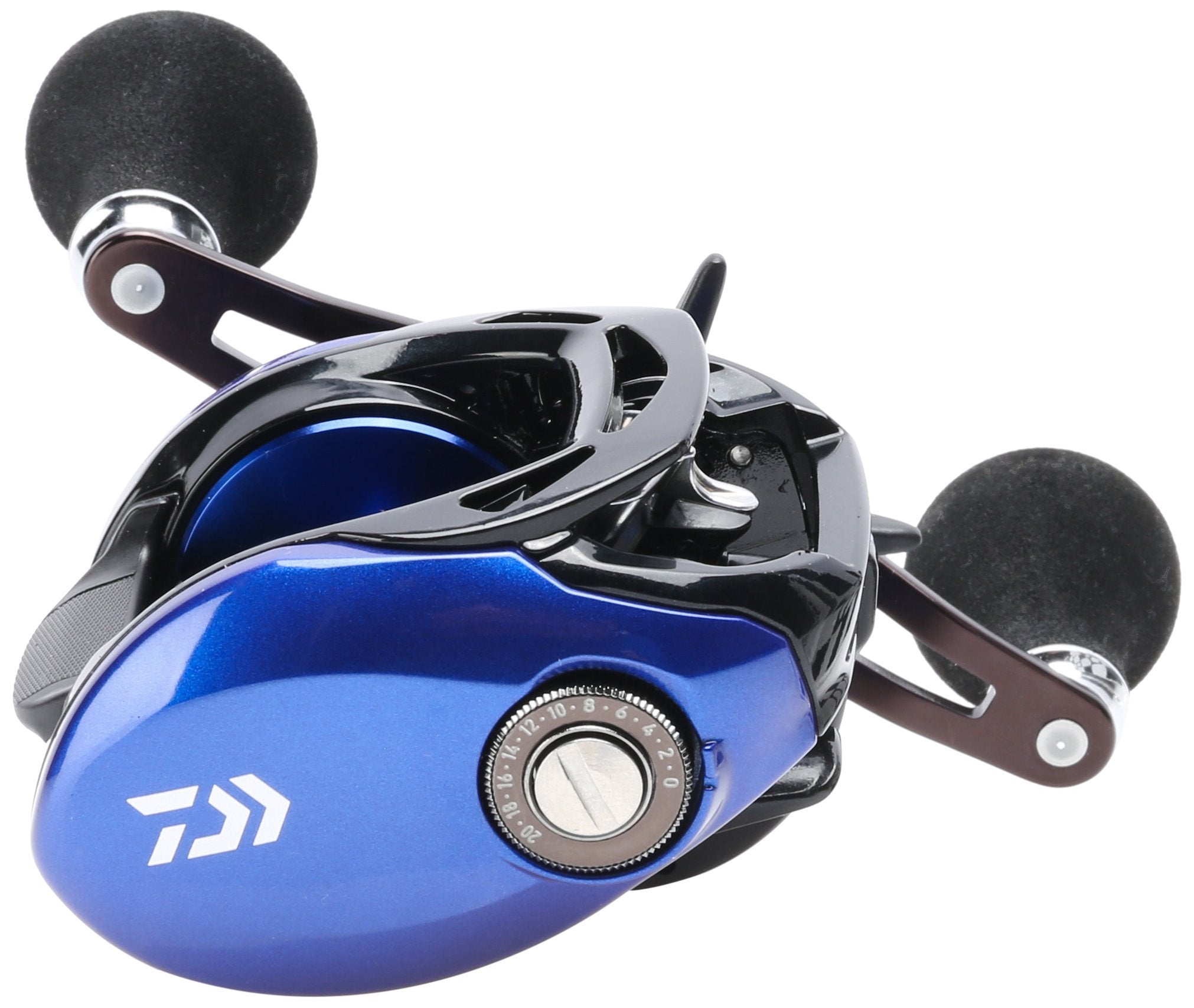 Daiwa CLTW200HSL Coastal TWS reel – side view showing 100mm swept handle