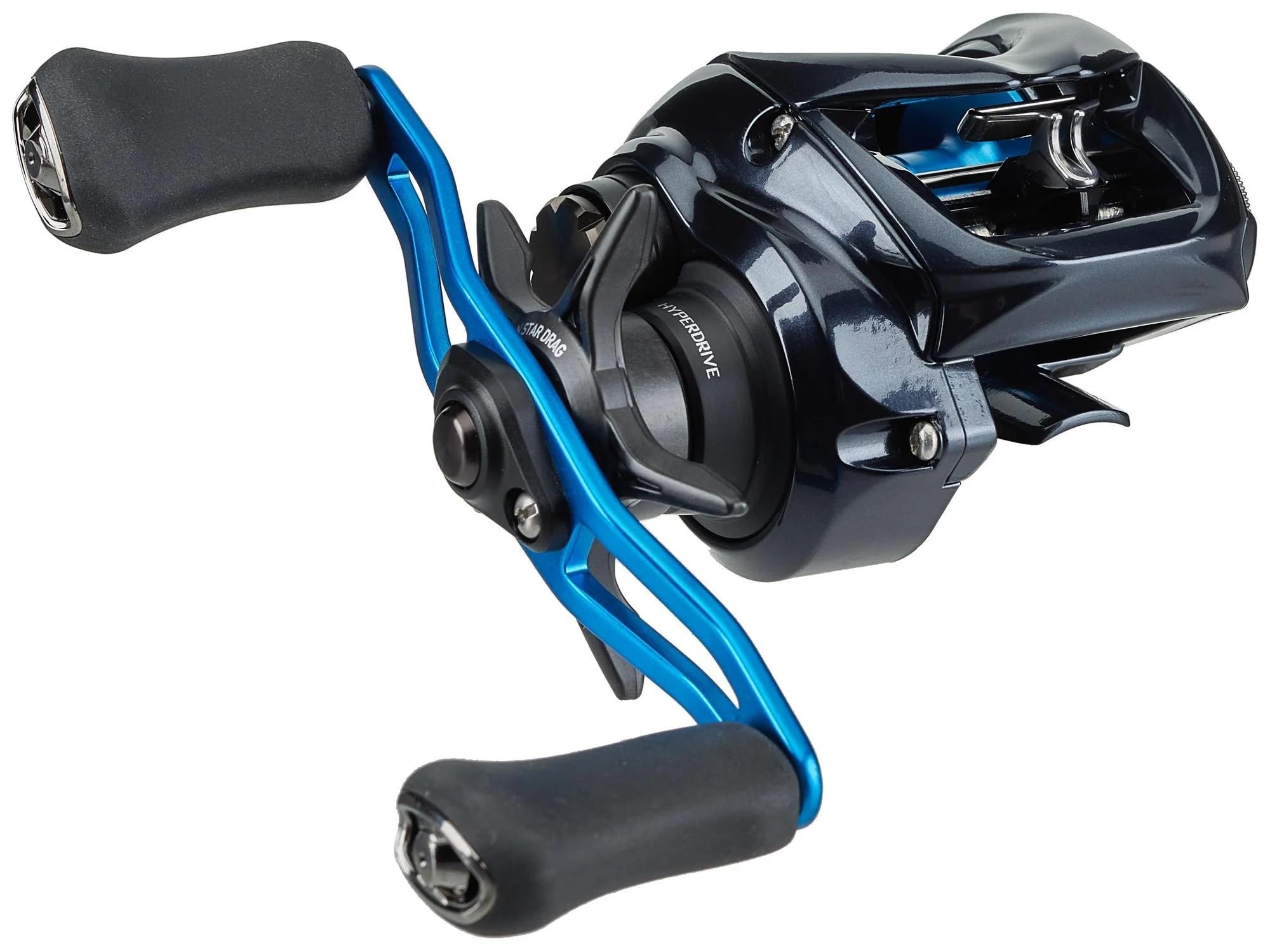 Daiwa Coastal SV TW 150 deep-spool image highlights enhanced line capacity for braided line.