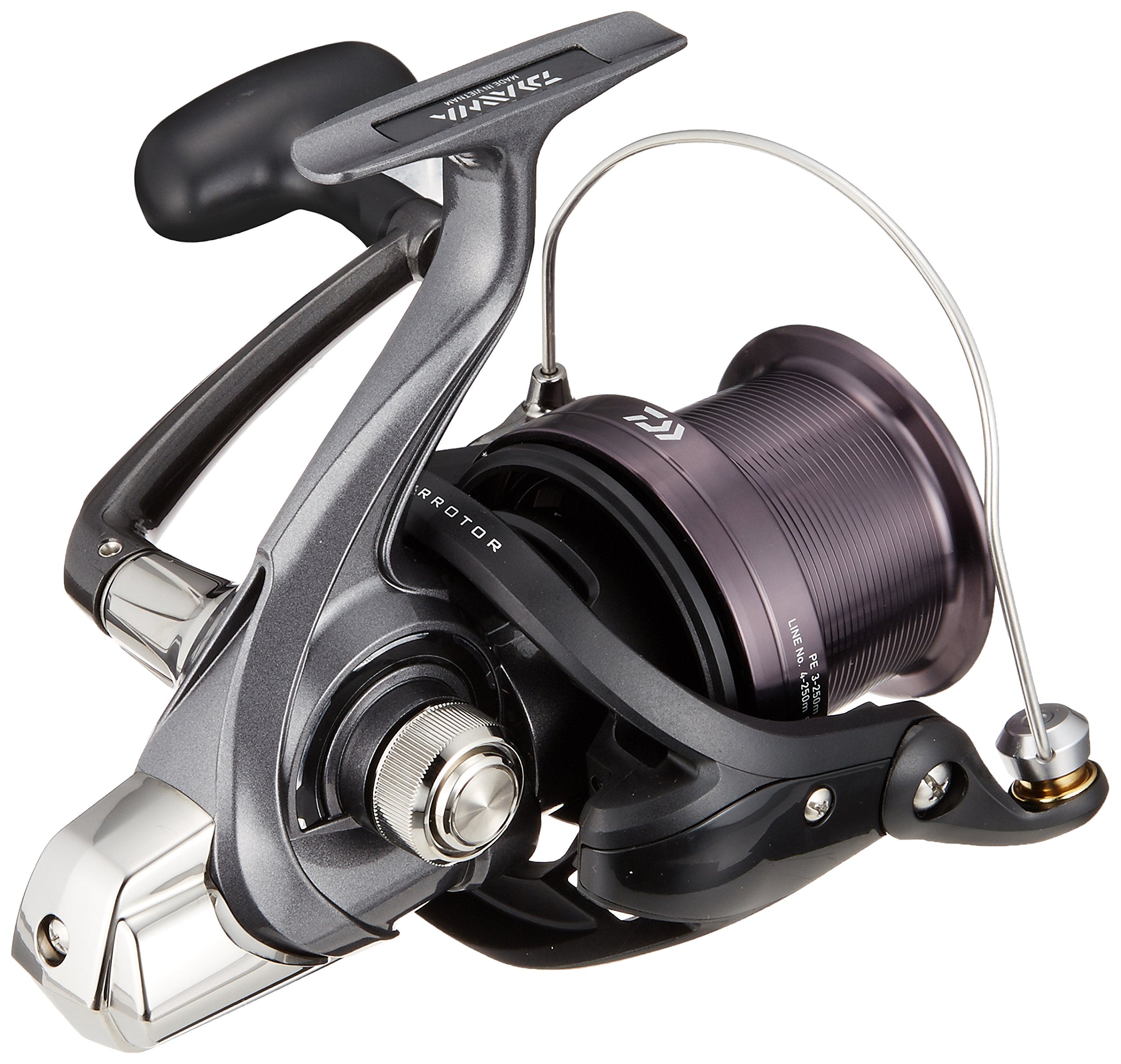 Cross-wrap design reducing line tangles during long casts.
