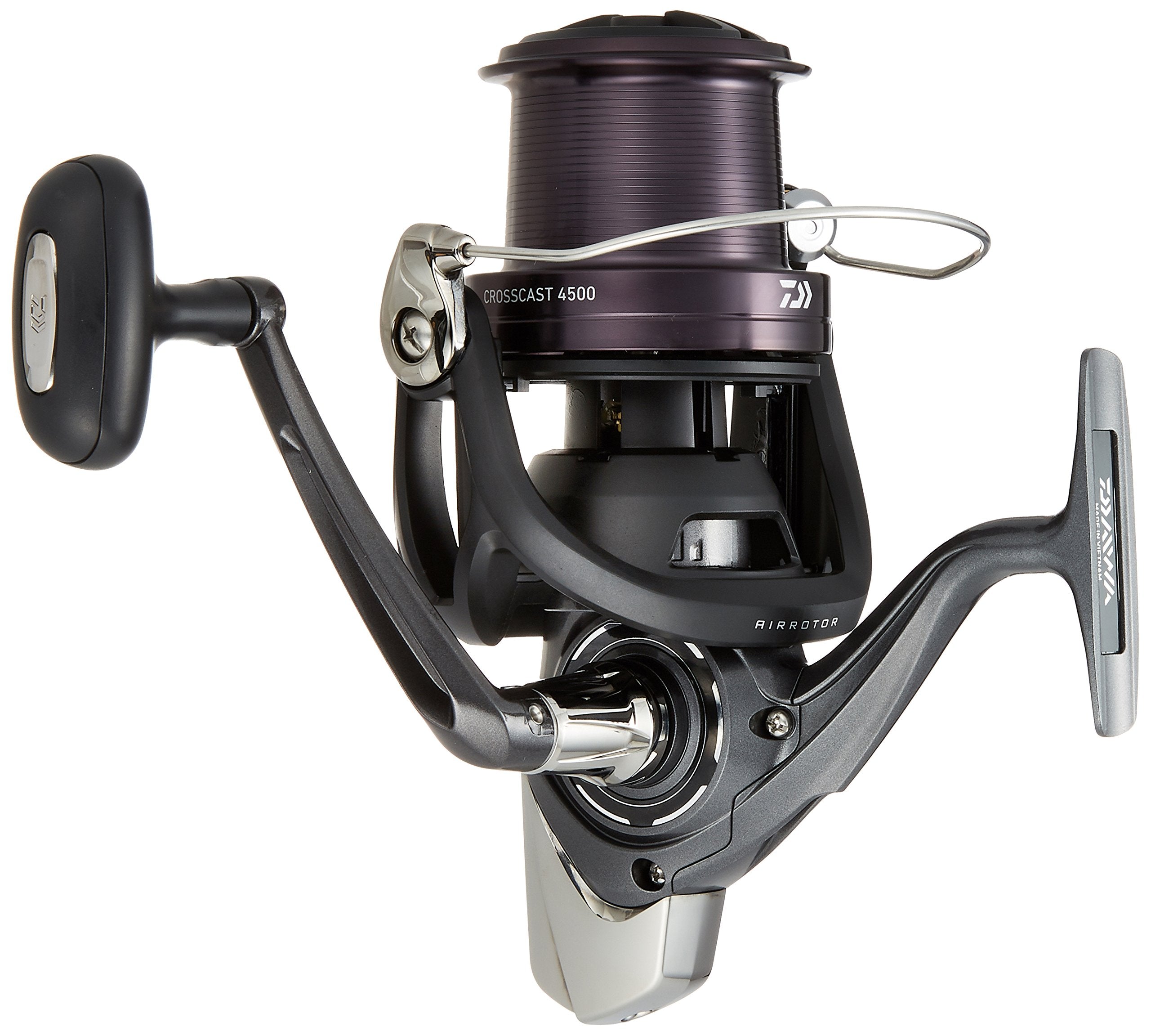 DAIWA Crosscast 4500 rotor close-up highlighting air rotor efficiency