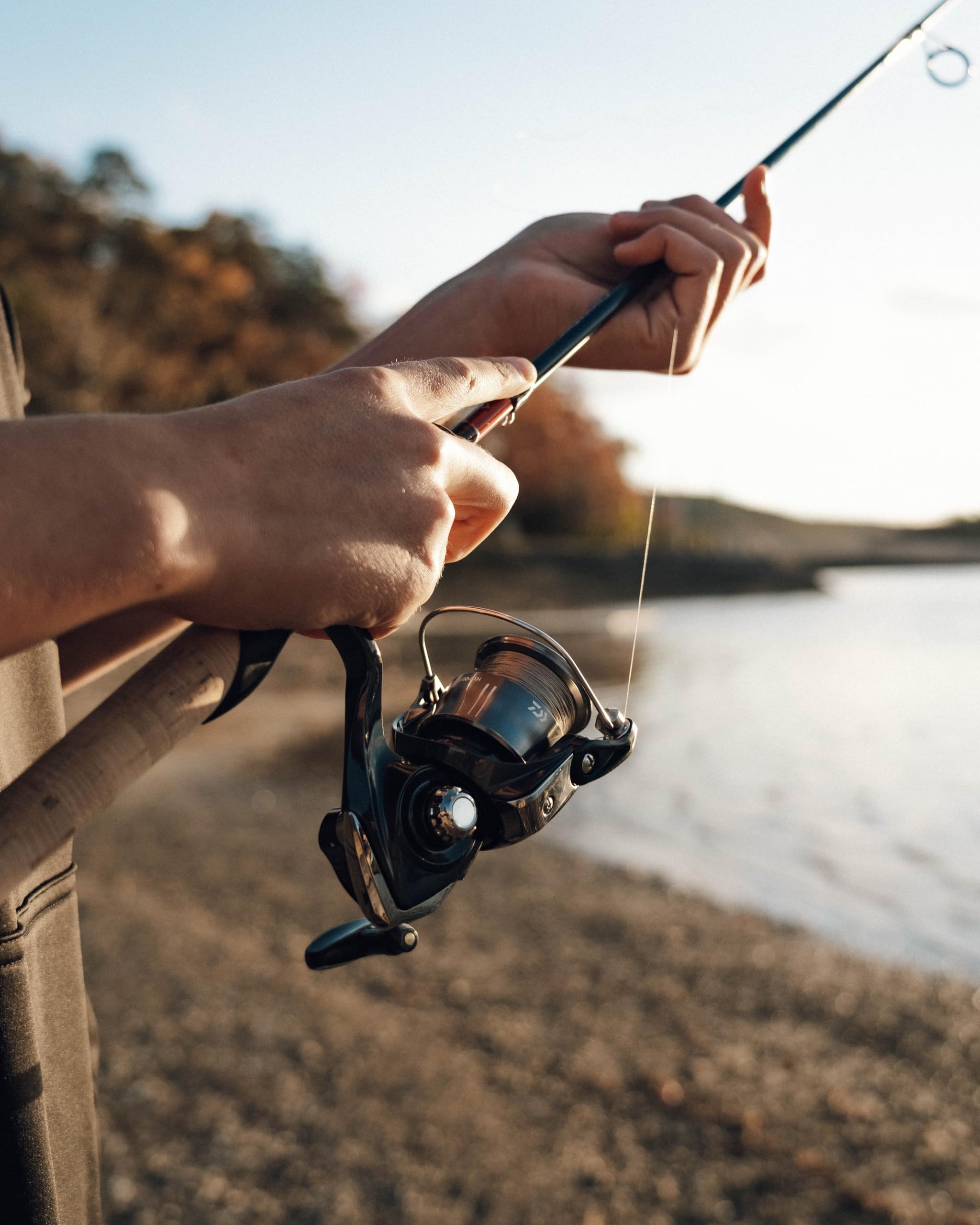 Daiwa Crossfire LT Lightweight design reduces fatigue for all-day fishing.