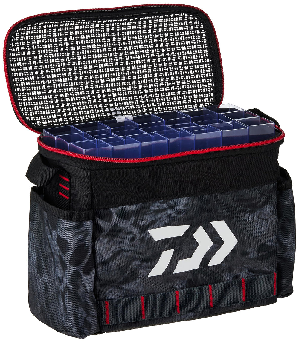Daiwa D-VEC Jig Tote Bag side compartments for extra gear within reach