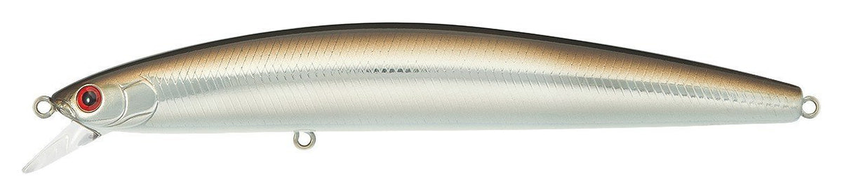 Daiwa Salt Pro Minnow DSPM15S32 sand eel lure with realistic pattern for long casts and predator fishing.