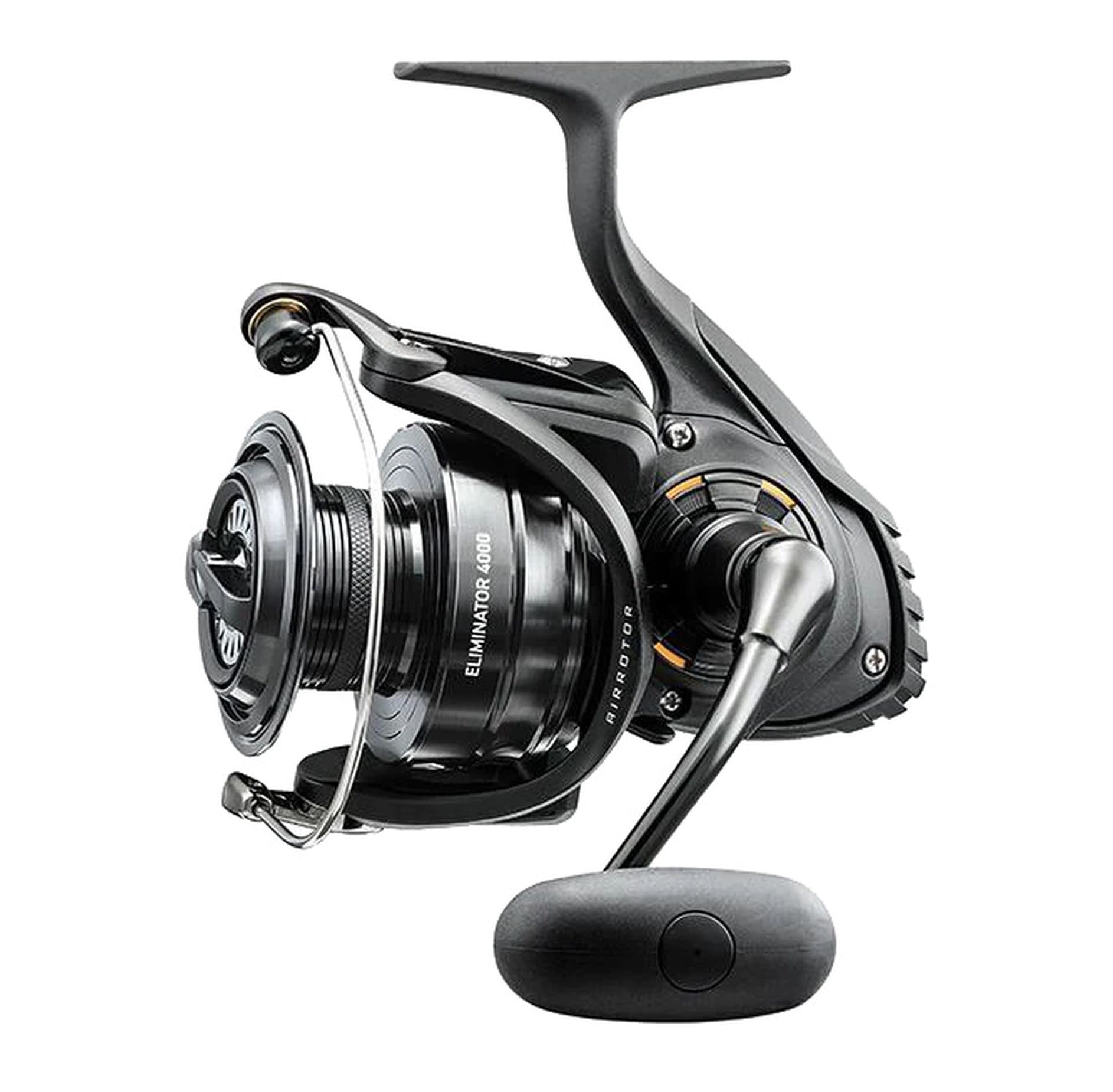 Daiwa Eliminator Spinning 3000 reel close-up with smooth DigiGear gearing for finesse fishing