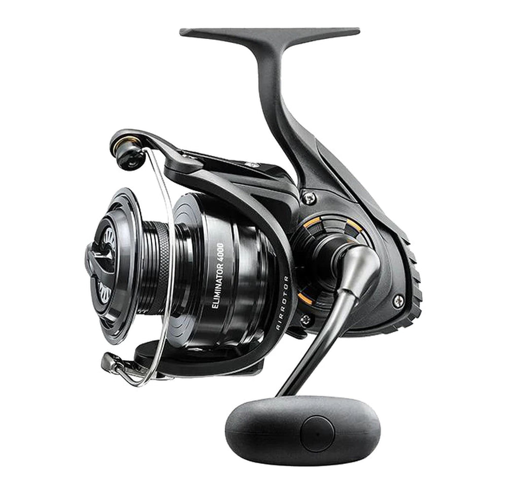 Daiwa Eliminator Spinning 3000 reel close-up with smooth DigiGear gearing for finesse fishing