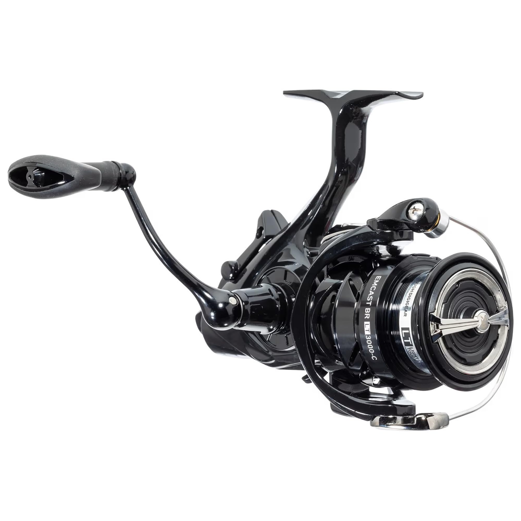 Daiwa Emcast Bite N Run spinning reel ready for live bait presentations