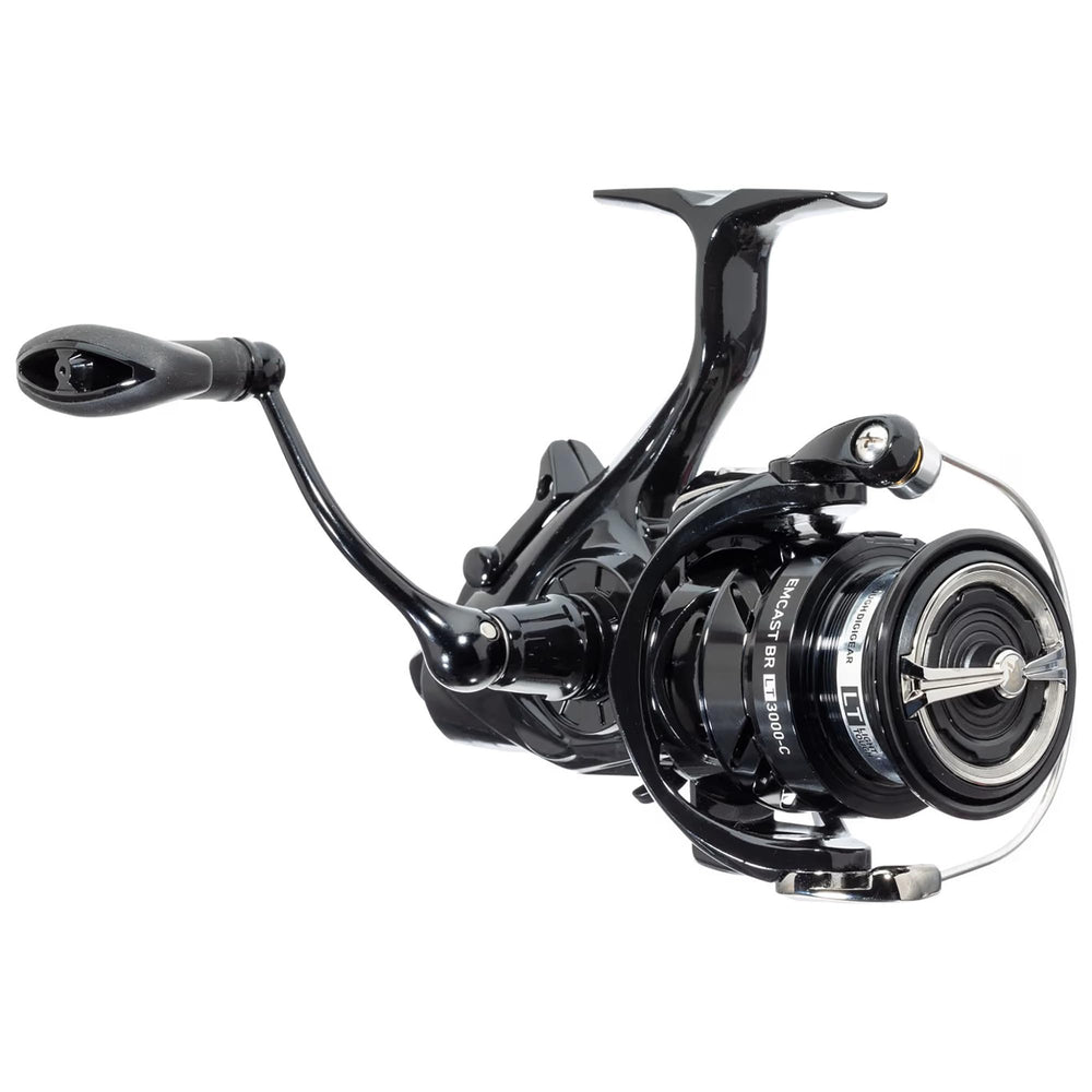 Daiwa Emcast Bite N Run spinning reel ready for live bait presentations