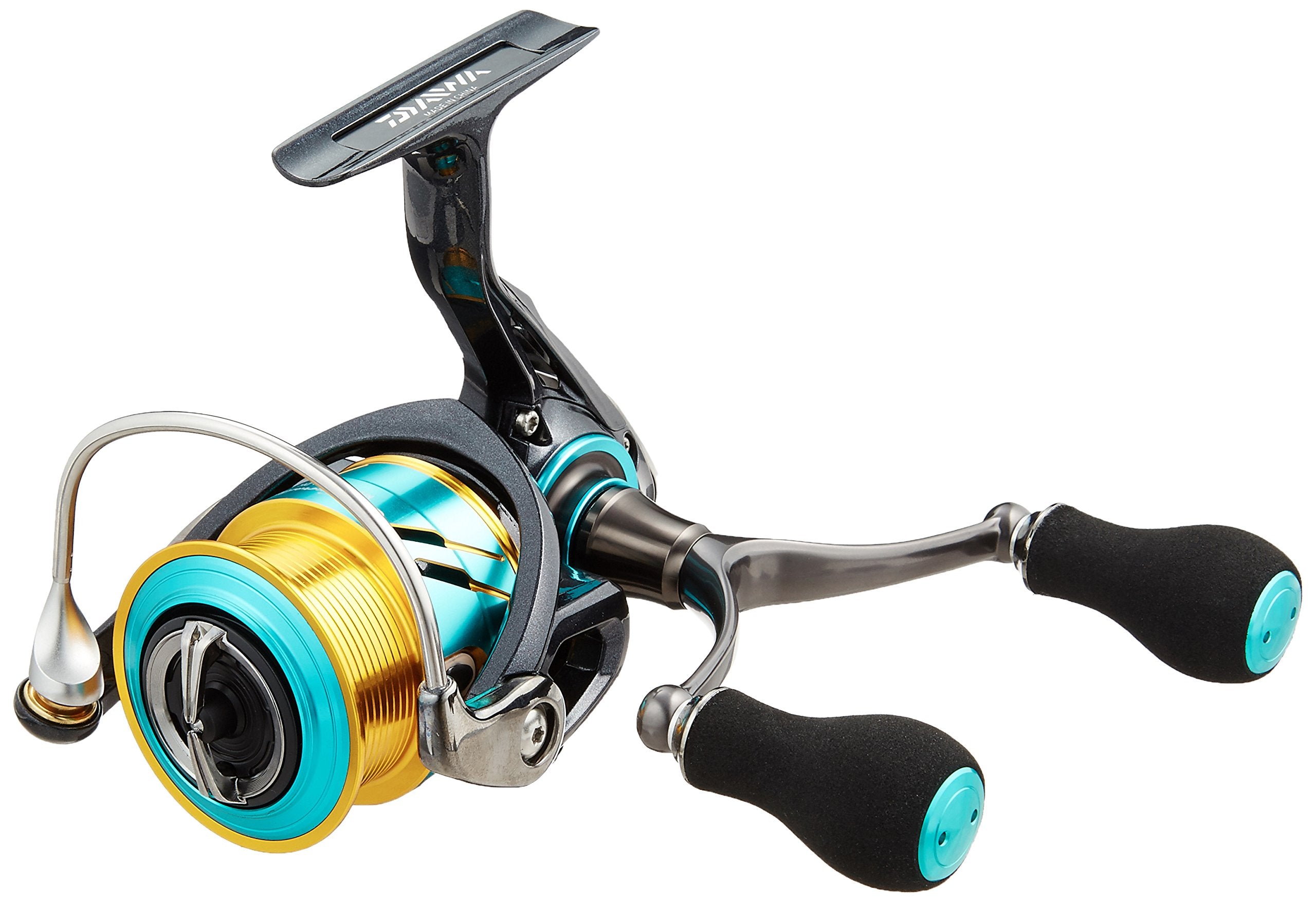 Daiwa Emerald MX 2508PE-H-DH side view, lightweight field-ready design.