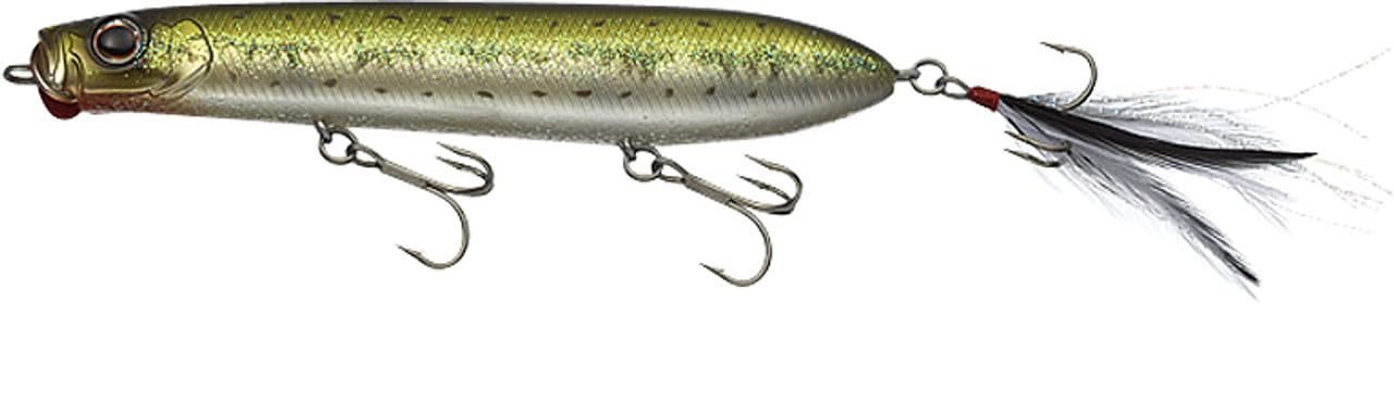 Daiwa Evergreen SB-150-122 Baby Bass topwater lure delivering exciting surface action
