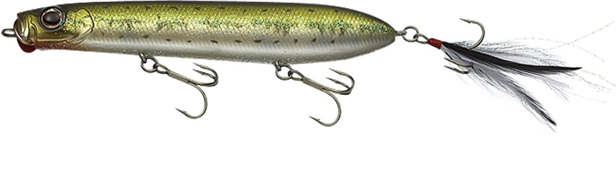 Daiwa Evergreen SB-150-122 Baby Bass topwater lure delivering exciting surface action