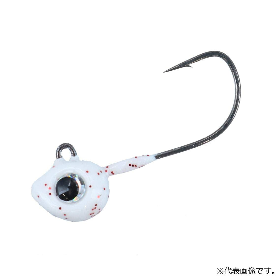 Daiwa Gekkabijin SW red glow jig head with 2g weight and hook size 4