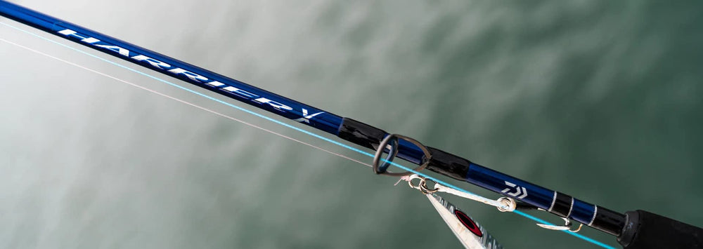 Daiwa HRX66HB Harrier-X jigging lure-attachment point supports reliable hookups