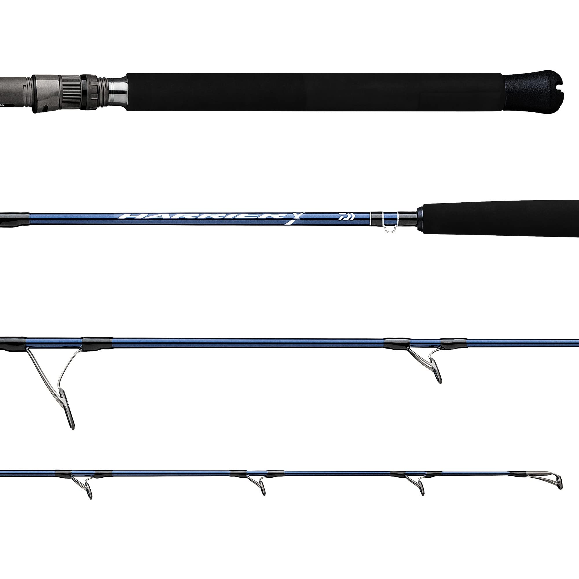 Daiwa HRX66HB Harrier-X jigging series reel-seat detail enhances grip
