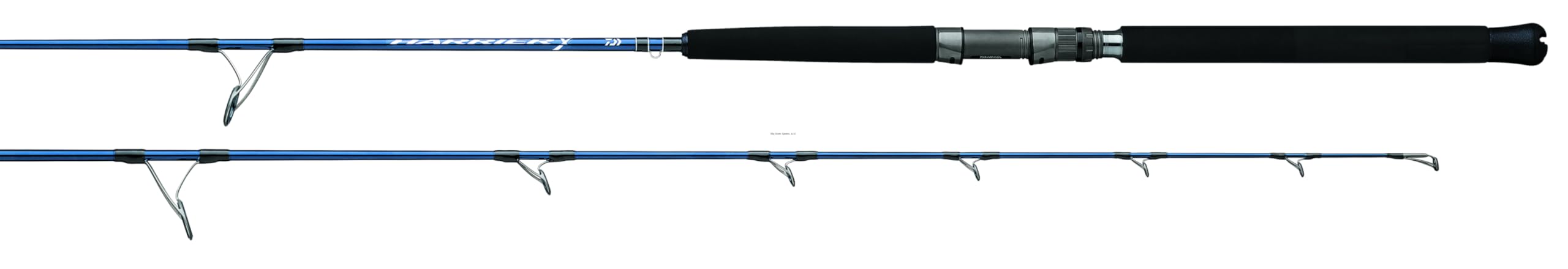 Daiwa HRX66HS Harrier-X rod in action for offshore jigging.