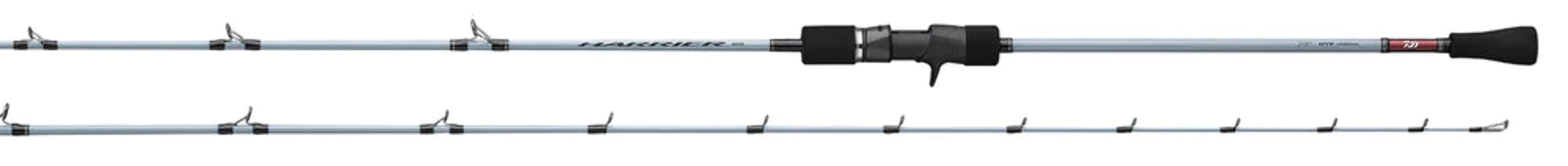 Daiwa HSP66MB Harrier slow pitch rod ready for offshore jigging applications.