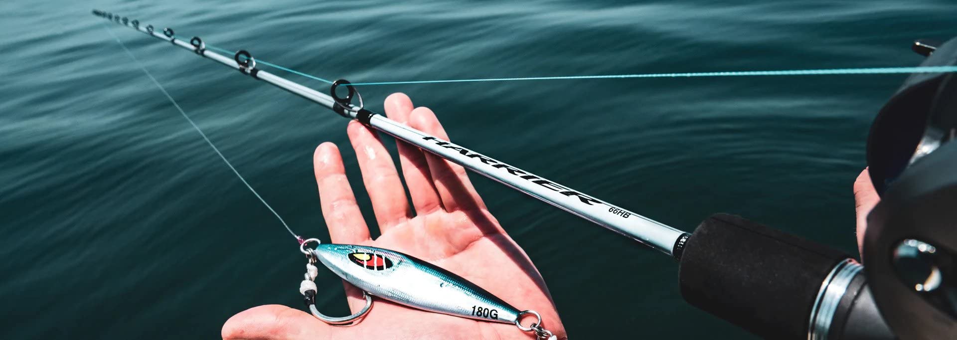 Daiwa HSP66MHB Harrier reel-seat detail supports steady retrieves