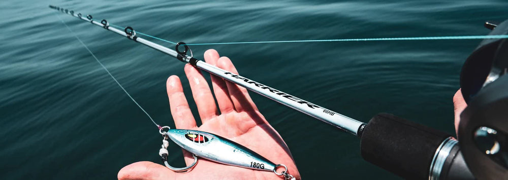 Daiwa HSP66MHB Harrier reel-seat detail supports steady retrieves