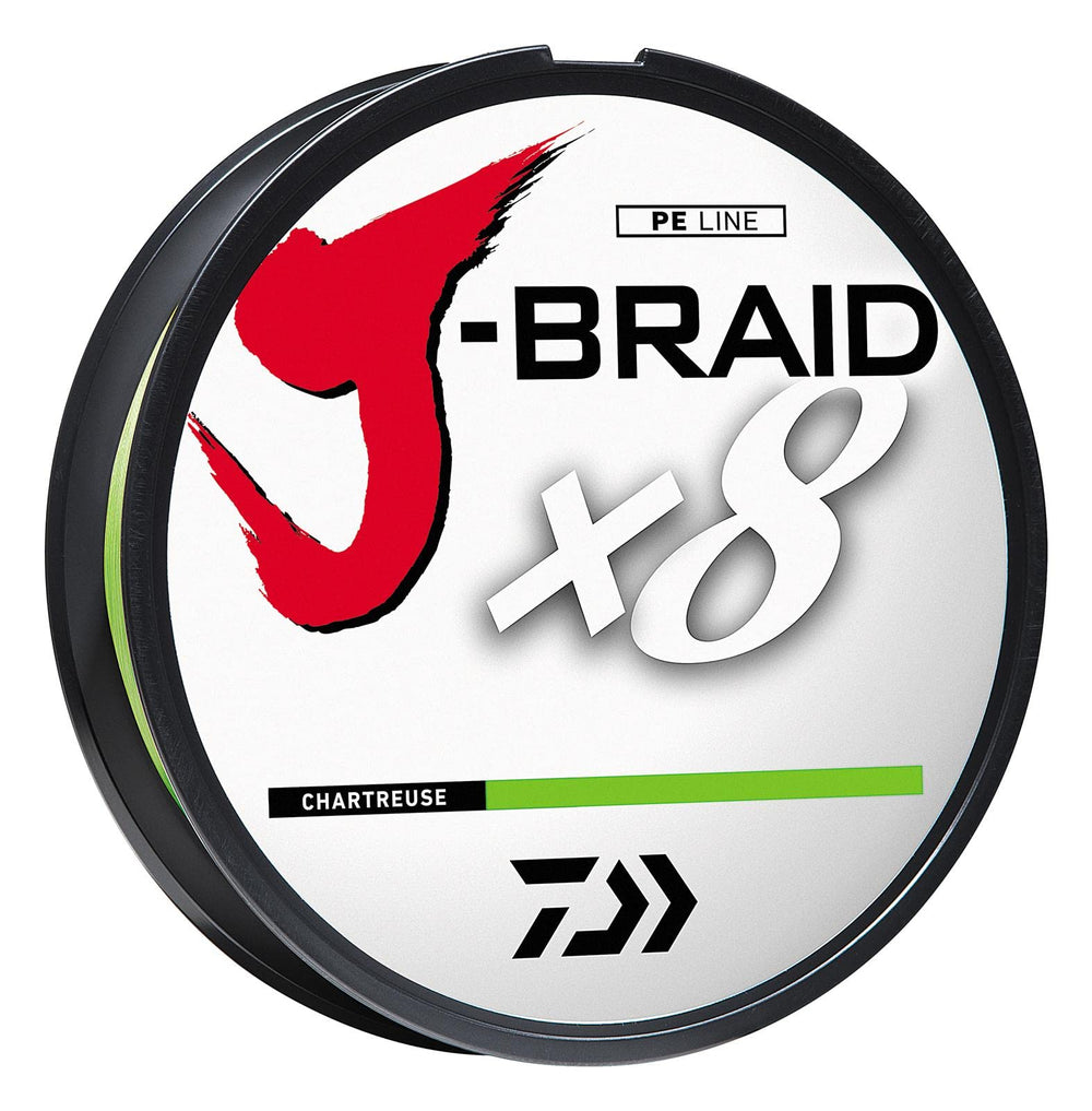 Daiwa J-Braid Grand X8 eight-carrier Izanas construction for durability and smooth spooling.