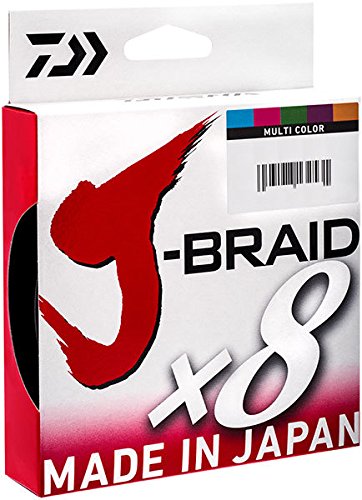 Daiwa J-BRAIDX8 Made in Japan label reinforces premium quality and craftsmanship.