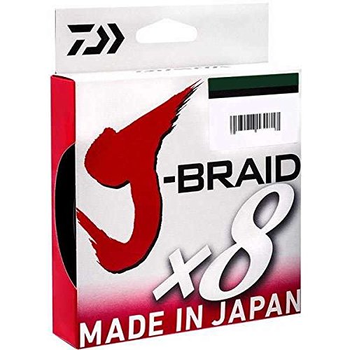 Daiwa J-BRAIDX8 made-in-japan badge signals premium craftsmanship for durable lines.