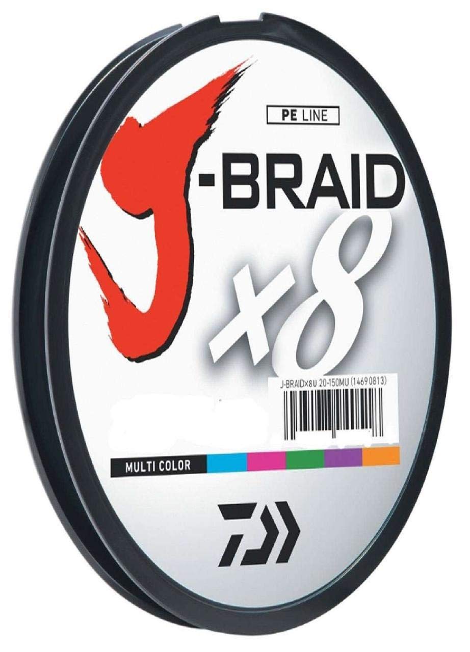 Daiwa J-BRAIDX8 soft round profile enhances sensitivity and longer, smoother casts.