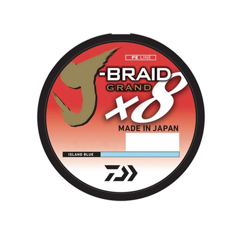 Daiwa J-Braid X8 Grand island blue for high visibility and smooth casting