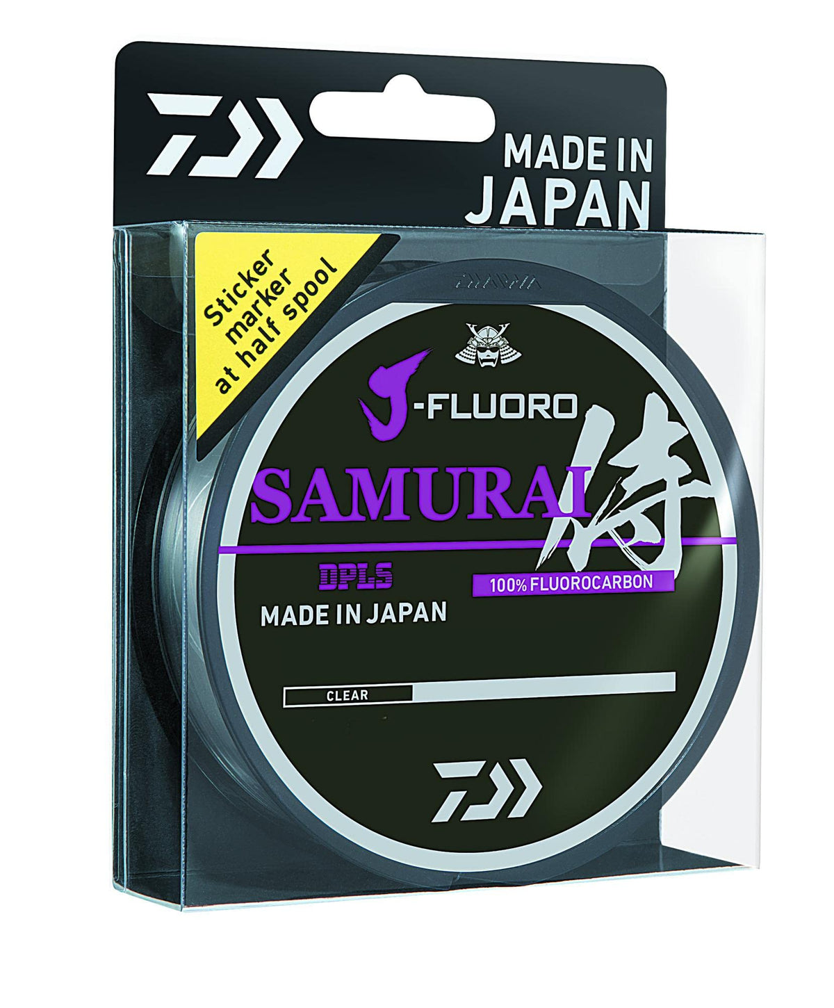 Daiwa JFS18-220 J-Fluoro Samurai line spool for durable casting and strong knots.