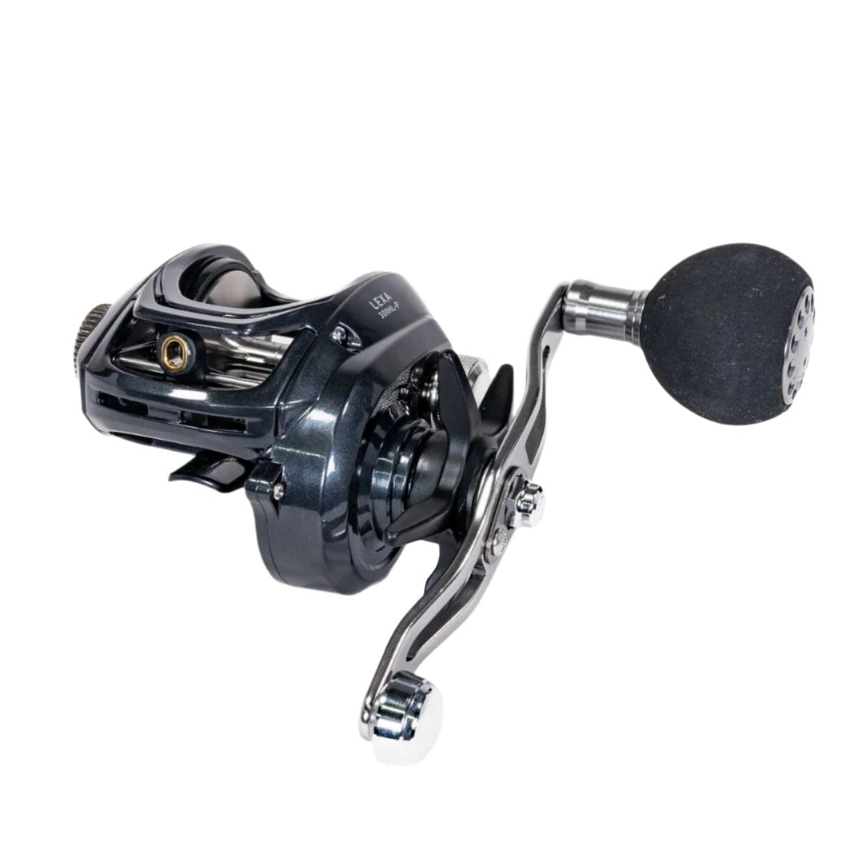 Daiwa LEA baitcast reel drag system close-up for consistent stopping.
