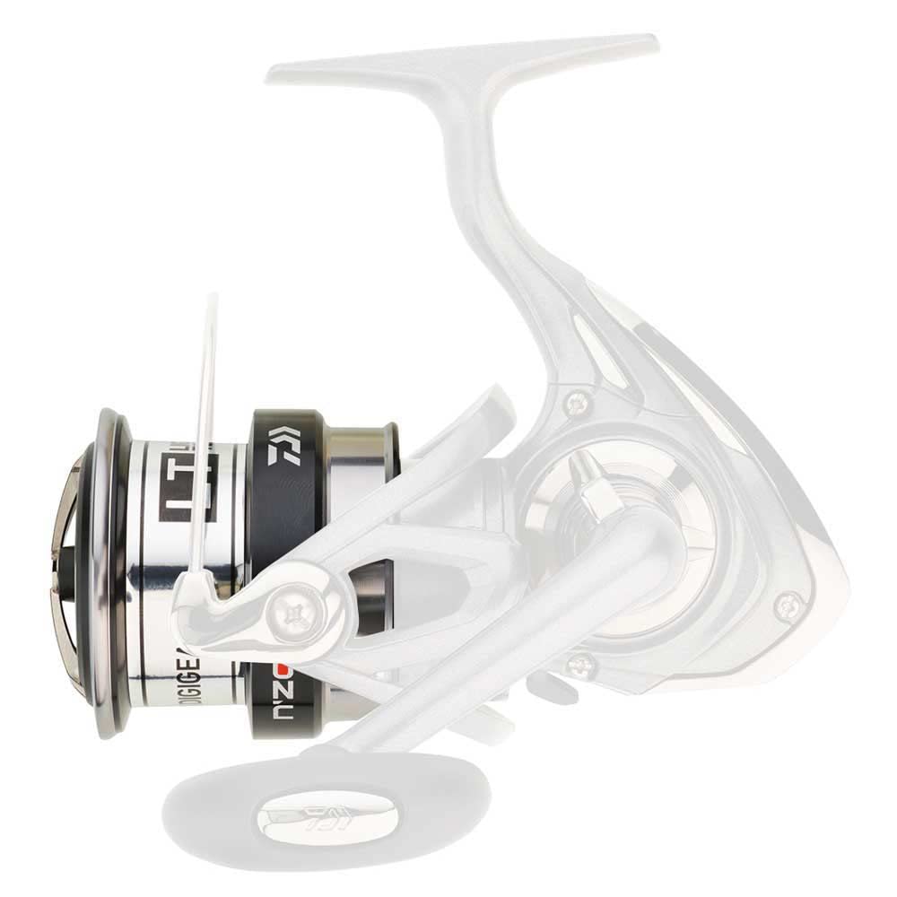 Daiwa Legalis LT 2000 side view highlights lightweight Zaion-V body for all-day fishing