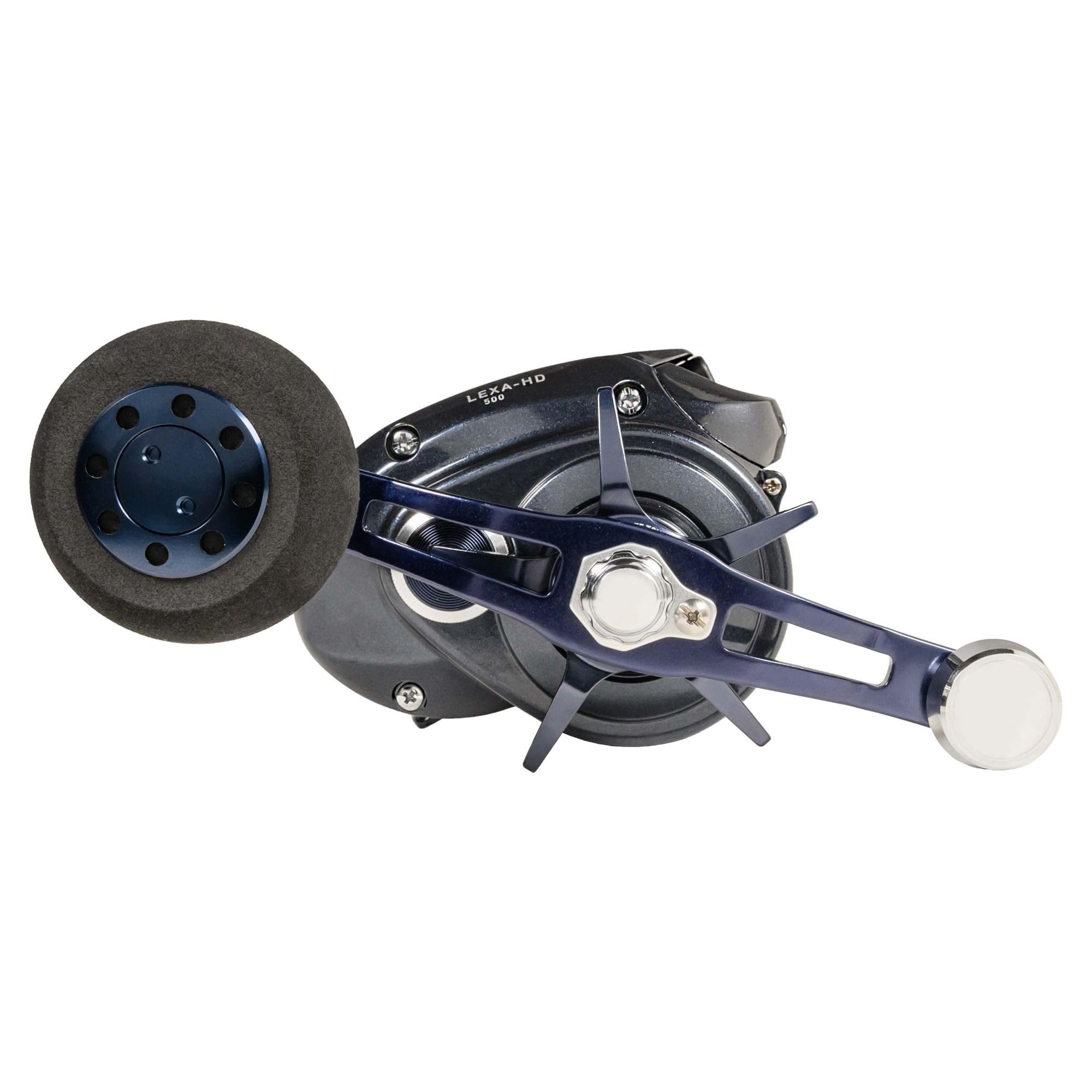 Daiwa Lexa HD 500P-P in action with 65 lb braid on big catches.