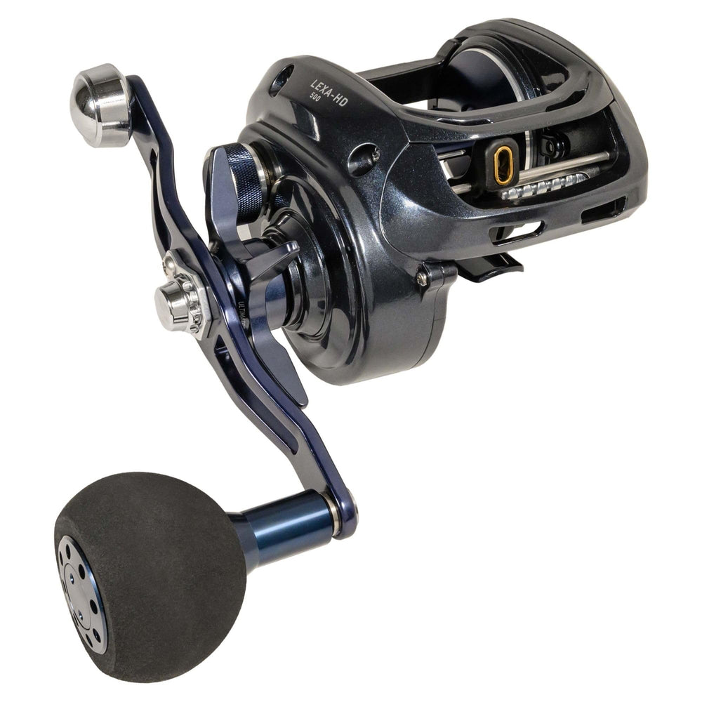 Daiwa Lexa HD 500P-P spool with Magforce control for smooth casting.