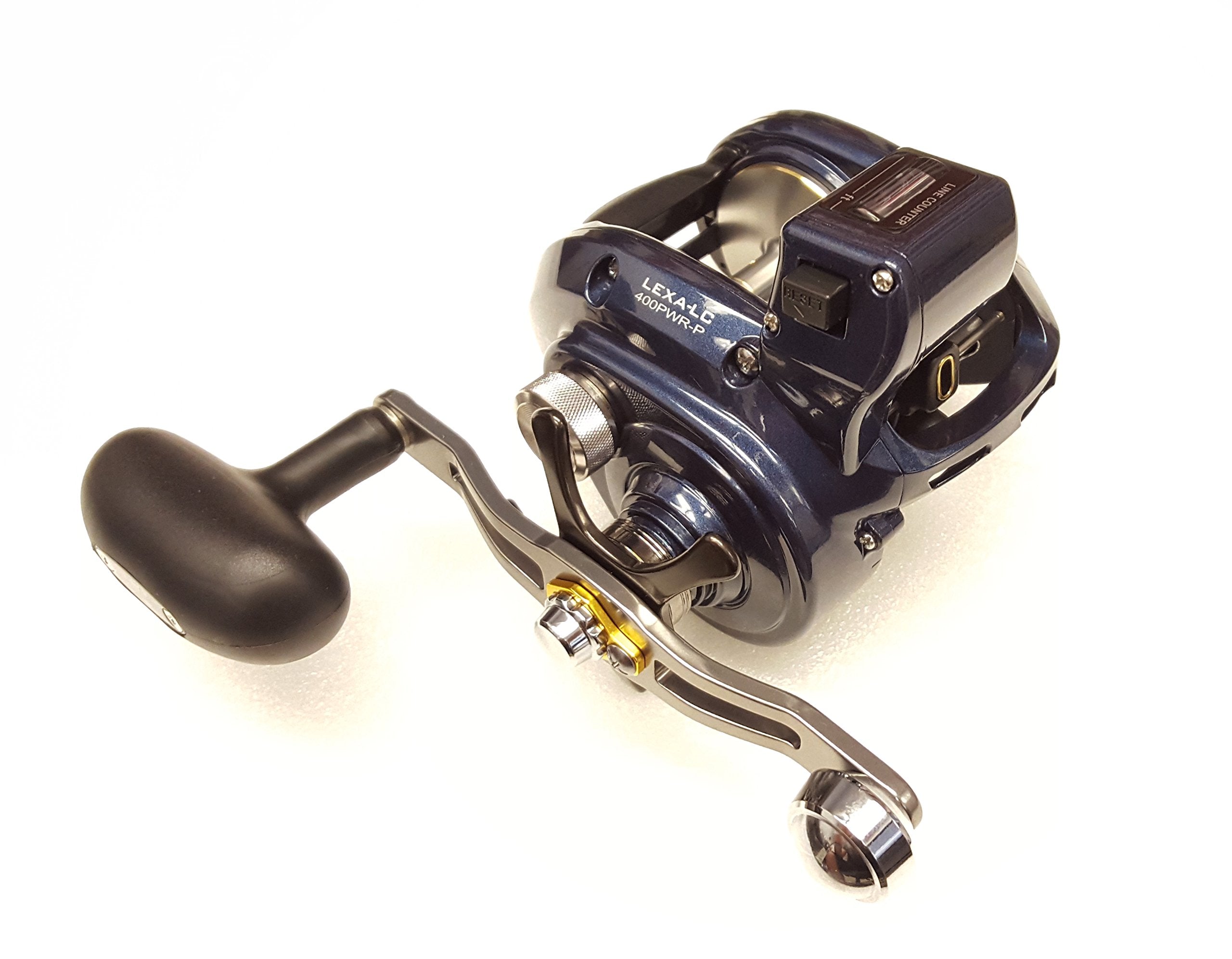 Daiwa Lexa-LC400PWR-P line-counter top view enables precise trolling zone tracking