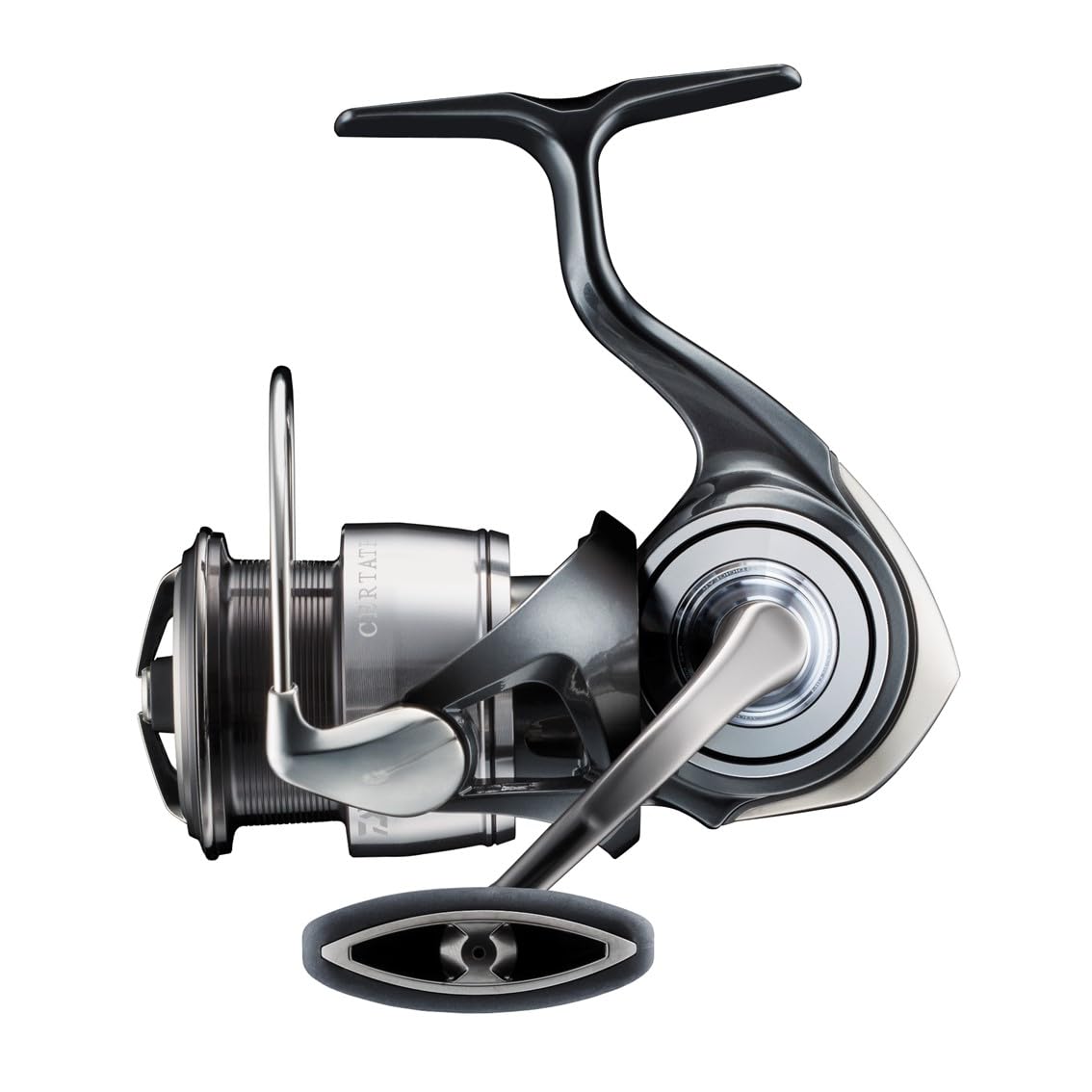 Daiwa LT2500 Celte reel top view shows balanced geometry for smooth casting