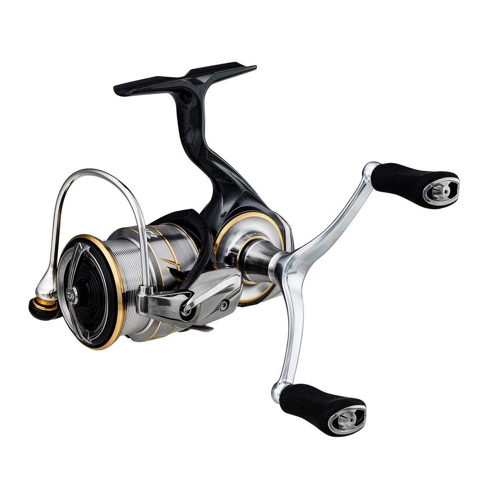 Daiwa LT2500S-DH front view shows a compact, lightweight reel for long casts