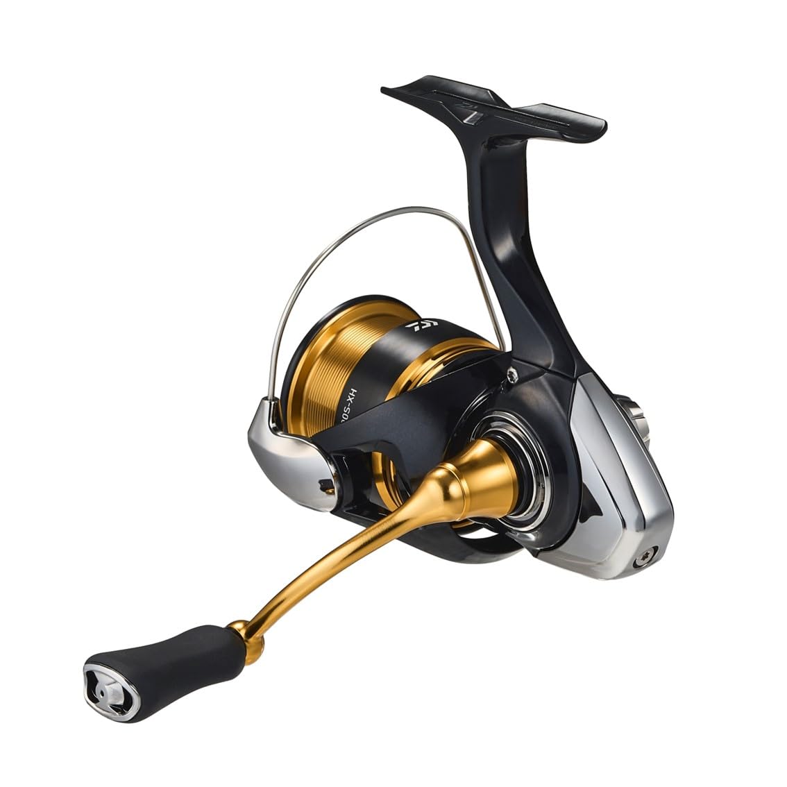 Daiwa LT2500S-XH spinning reel wind-test demonstrates smooth winding.