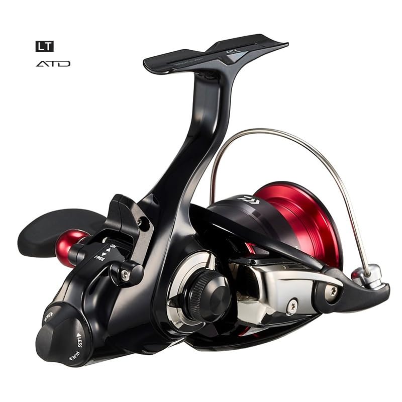 Daiwa LT3000 spinning reel rear view highlights smooth line lay and balance.