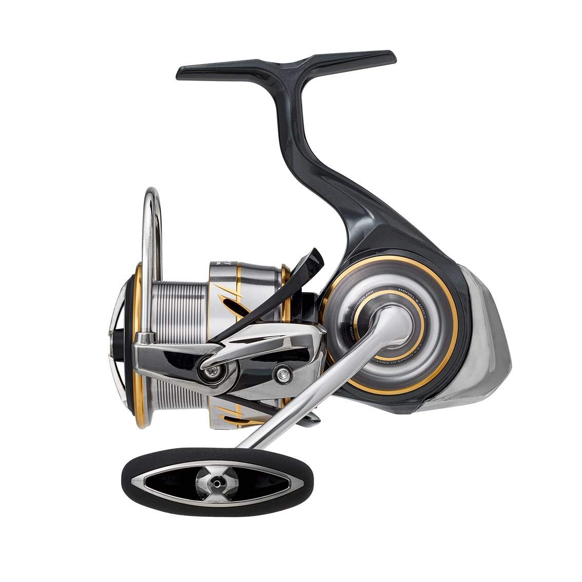 Daiwa LT3000-XH weight profile emphasizes 205 g lightweight design.