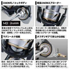 ZAION MQ monocock body on the Daiwa Luvias LT4000-C