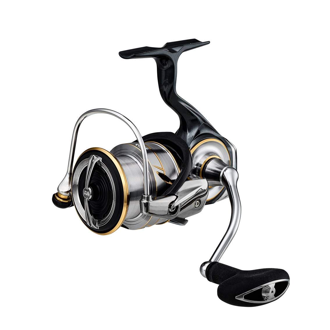 Daiwa LT4000-CXH body highlights lightweight ZAION monocock design for durability.