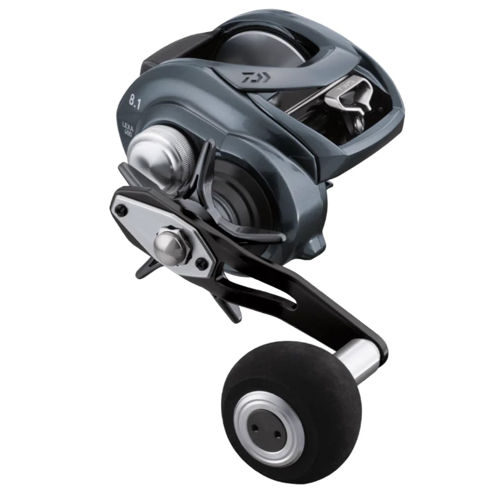 Daiwa LX-TW300H-P Lexa TWS closeup shows rugged construction for baitcasting.