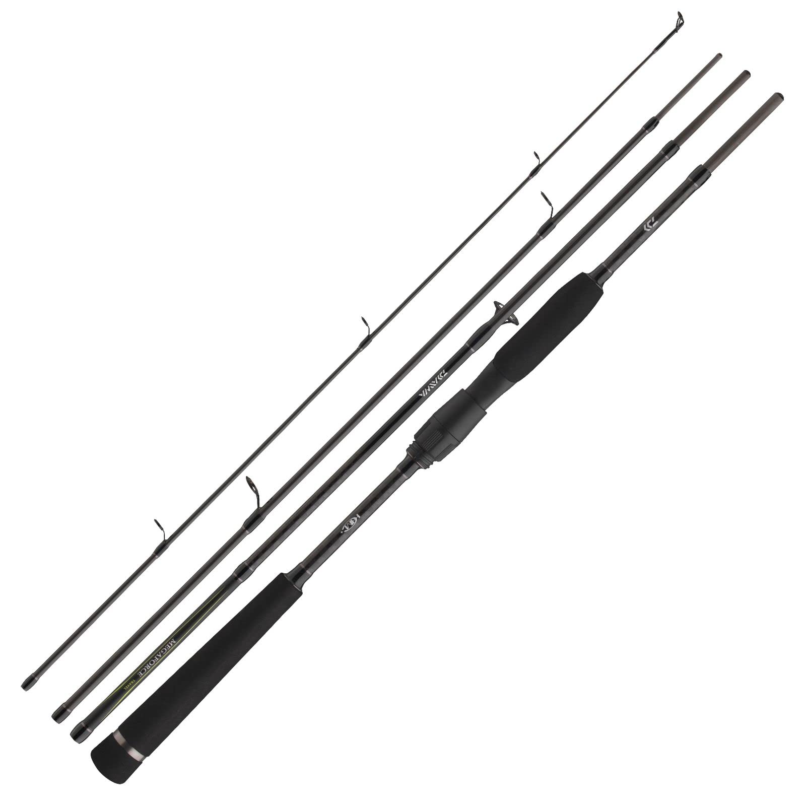 Daiwa Megaforce Travel rod assembled shows compact travel performance for on-water fishing