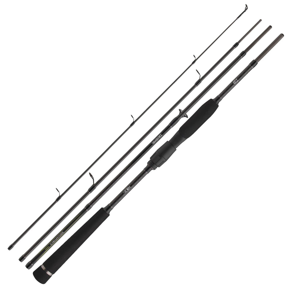 Daiwa Megaforce Travel rod assembled shows compact travel performance for on-water fishing