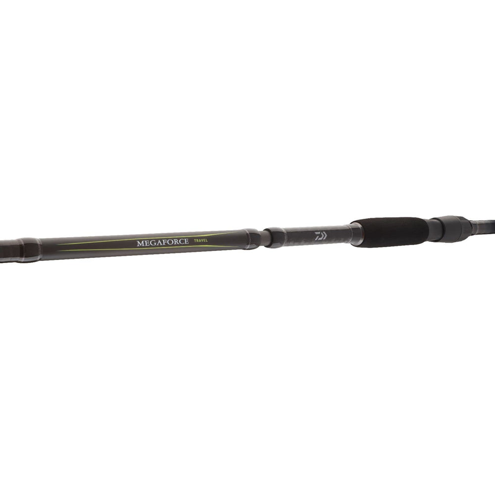 Daiwa Megaforce Travel rod packed in bag highlights portable setup for bikes and trains