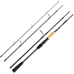 Daiwa Megaforce travel spin rod shown with compact transport length for on-the-go fishing