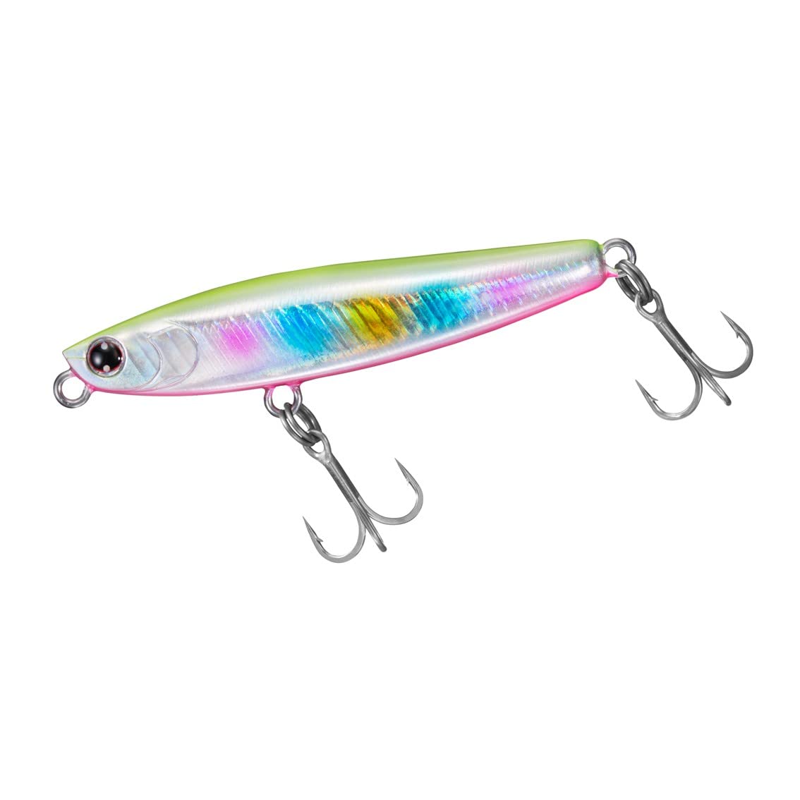 Daiwa Moissanite Switch Hitter DH76S Adel Nightcastle close-up shows lure color detail for appeal